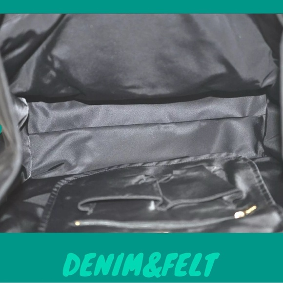 TORY BURCH Black Vintage Ella Nylon Enamel Shoulder Tote Bag/ Shoulder Bag 🖤🖤 - Picture 14 of 16